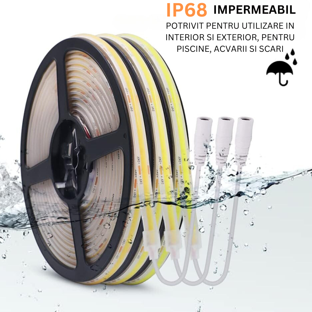 Banda Led RGB BIRAI®, 10 Metri, IP68 Impermeabil, Aplicatie SMART, Bluetooth, Oprire Automata, Modul Microfon, Intensitate Lumina Reglabila, WI-FI, Timer On/Off, Telecomanda, Control Voce, Modul Muzica, Rezistenta la Apa, Multicolor 7 Banda Led Luminare IP68 Impermeabil_7